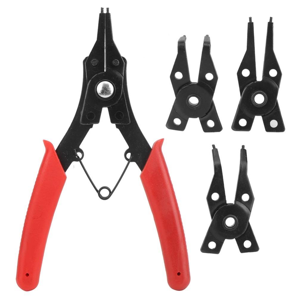 2Pcs Set 45 90 180 Degree Angled Jaws Retaining Ring Pliers C-Clip Removal Tool Automotive Repair