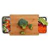 Multifunctional Bamboos Chopping Block With Integrated Storage Bamboos Kitchen Ready Board For Kitchen Essential