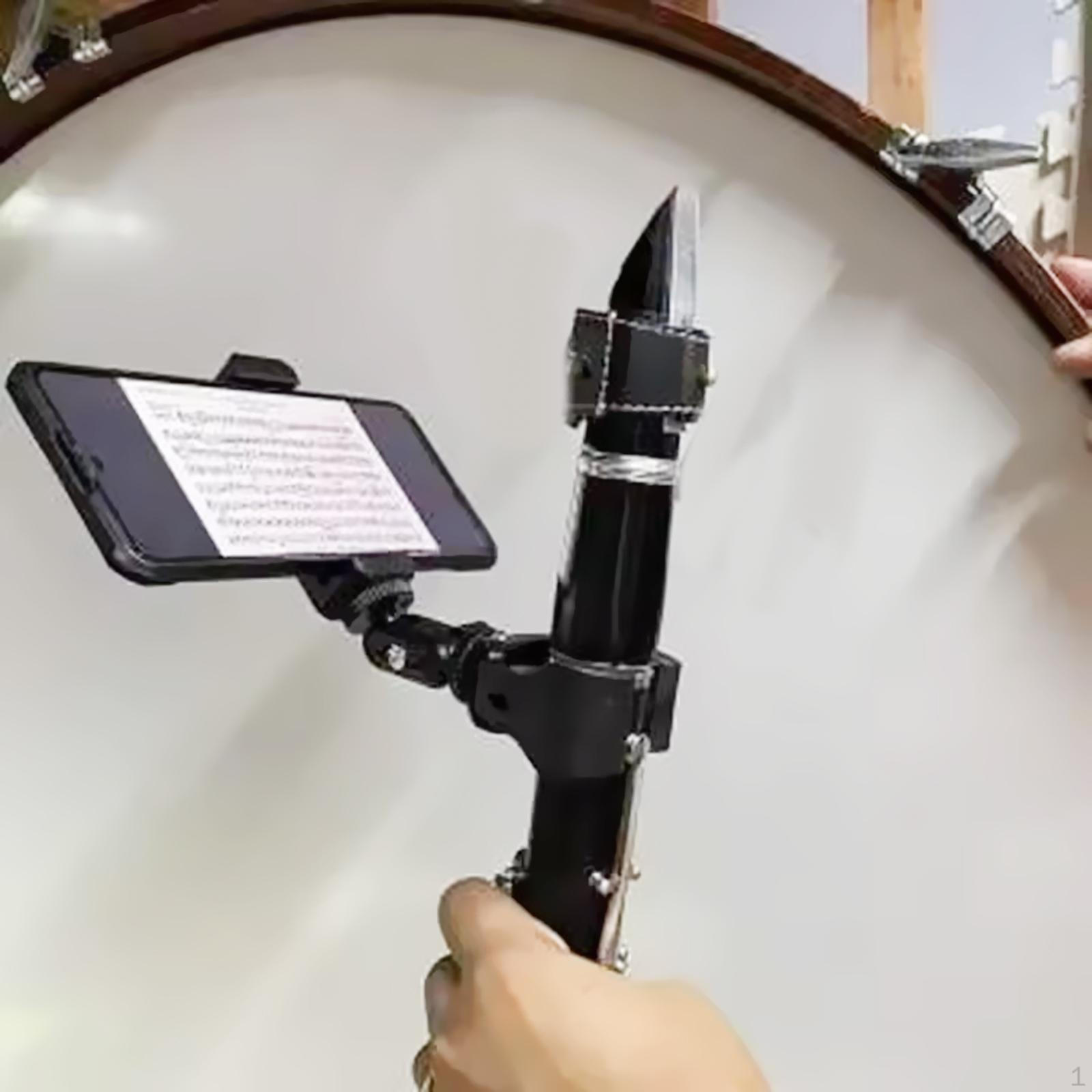 

Держатель для телефона для кларнета, регулируемый, легкий, подставка-зажим для музыкального инструмента для корнета