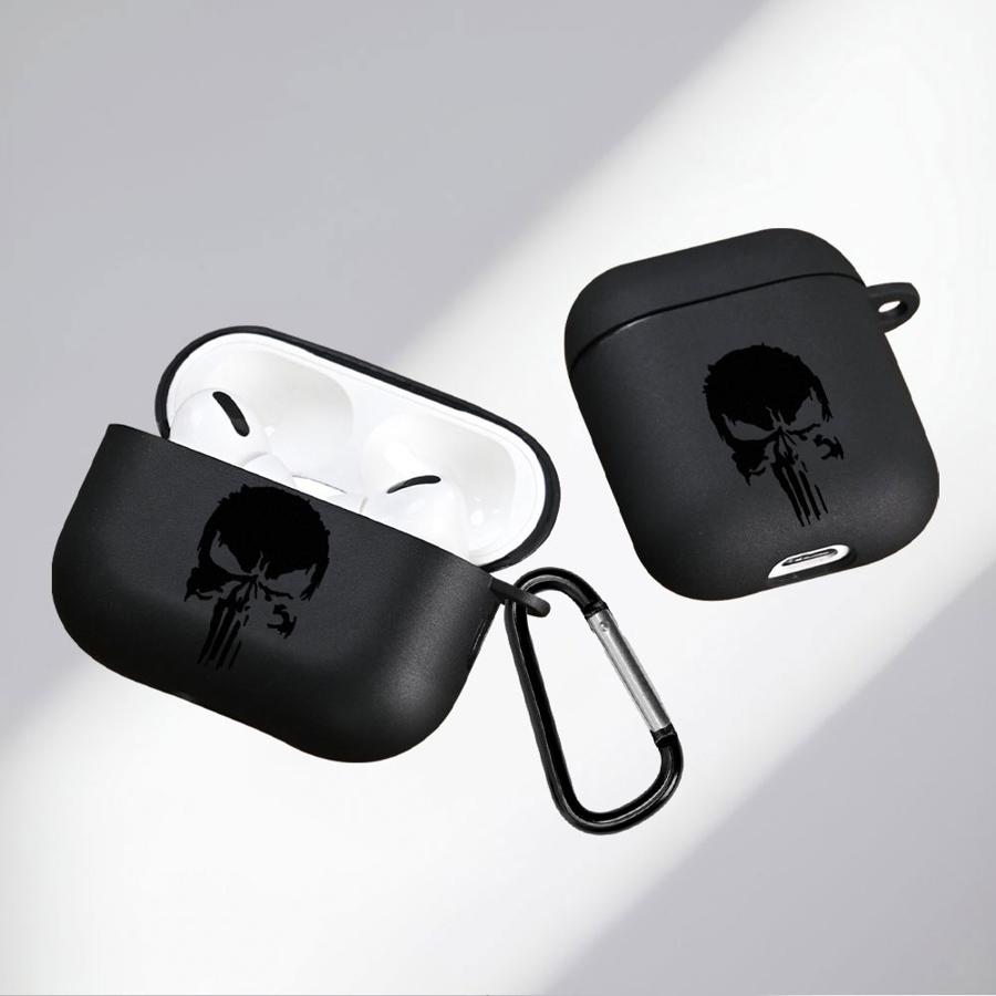 Fundas Suaves para Auriculares Funda para Airpods 2 1 Pro 3 Pro2 4 Pro3 Marvel Punisher Genial