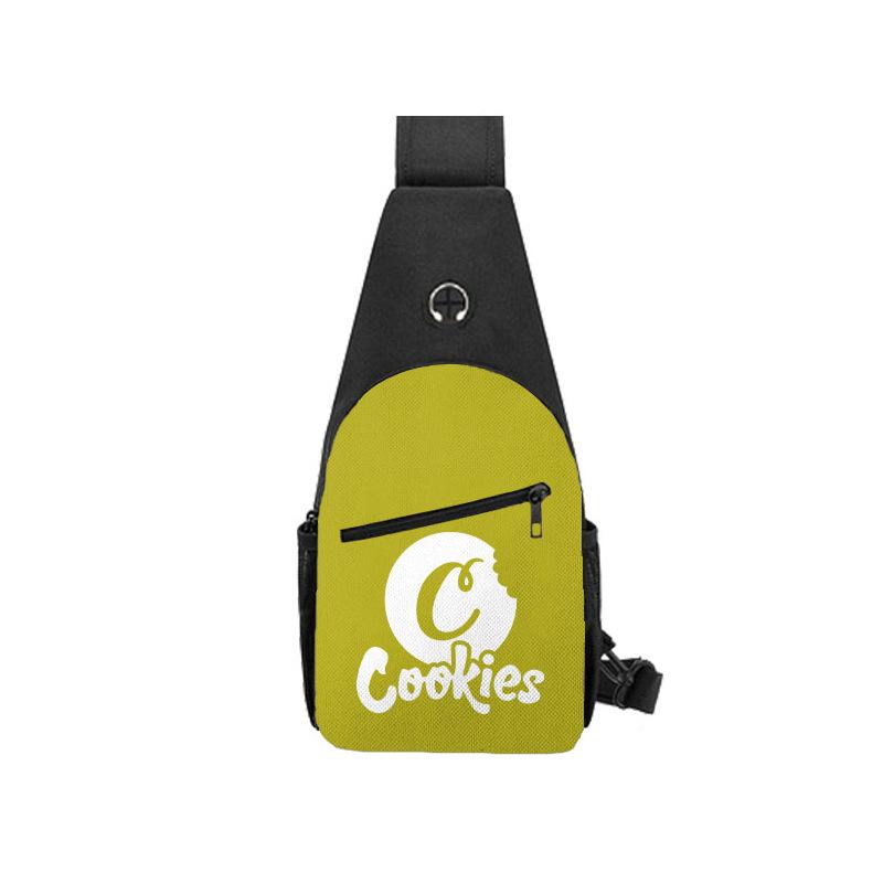 Cook Trend Men'S Breast Bag Fashion Casual Shoulder Bag Multifunctional Waterproof Messenger Bag