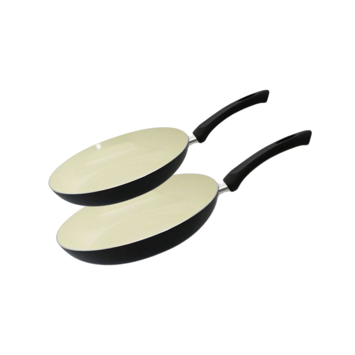 Set de 2 Poêles de cuisson avec revêtement céramique sans PFAS, 24 cm et 28 cm Elo Pure Ceramica