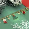Accessories, Simple Imitation Pearl Drip Oil Star Necklace, Creative Diversity Christmas Tree Snowman Necklace Women