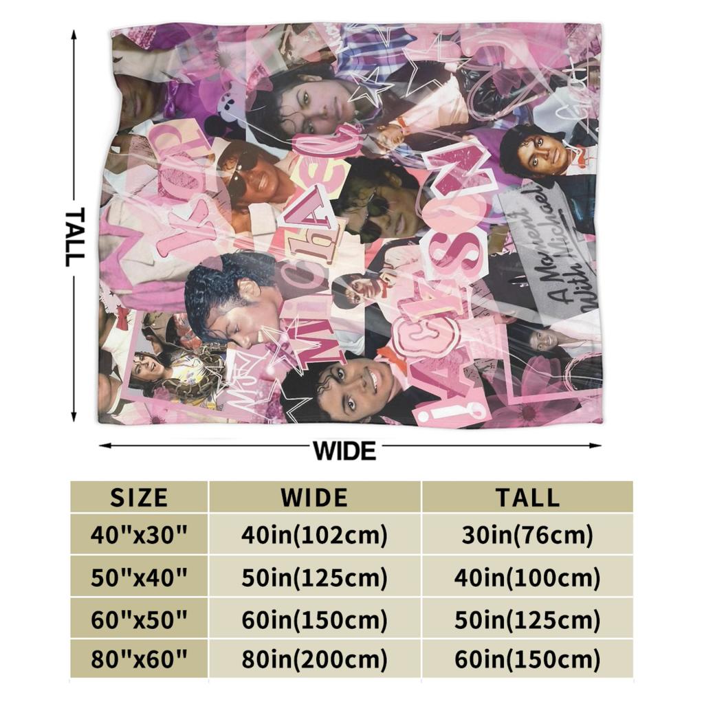 MJ King Of Pop Michael J-jackson Flannel Blanket  Throw Blanket for Couch Bed Decorative Fluffy Bedspread Sofa Bed Cover