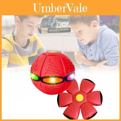 Colorful Glow In The Dark Flying Saucer Bouncy Ball For Indoor Outdoor Fun Toys