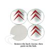4pcs Car Wheel Center Hub Cap Cover Sticker Decals for Citroen C1 C2 C3 C4 C5 C-Elysee Cactus Picasso Xsara Berlingo DS3 DS4 DS6