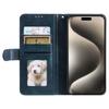 013 Style For iPhone 16 Pro Case PU Leather Anti-Fall Phone Cover with 6 Card Slots