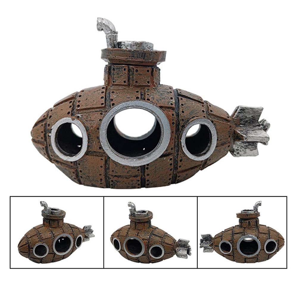 Hollow Fish Shrimp Shelter Cave Artificial Ornaments Layout Prop Aquarium Fish Tank Landscaping Decor