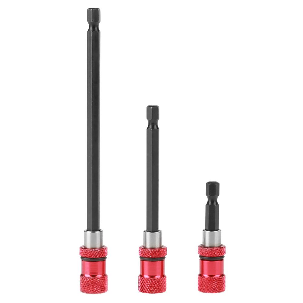 3Pcs1 4 Hex Shank Quick Release Magnetic Drill Bit Holder Screwdriver Extension 60 100 150mm