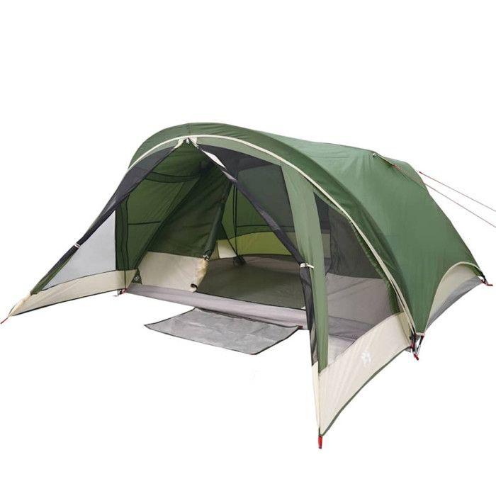 VidaXL 4-Person Green Waterproof Cabin Camping Tent, Tent, Camping Shelter, Garden Shelter, Garden Tent, 94713
