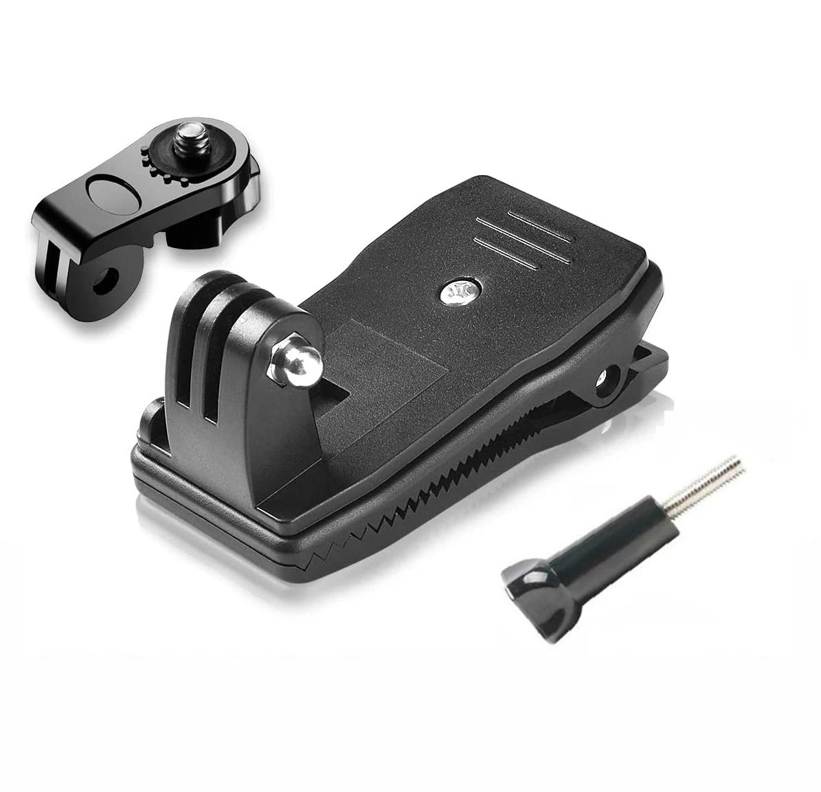 

Зажим для ремня рюкзака, вращающийся на 360 градусов, крепление на ремень для шляпы для Gopro Hero 11 10 9 8, аксессуары для экшн-камер