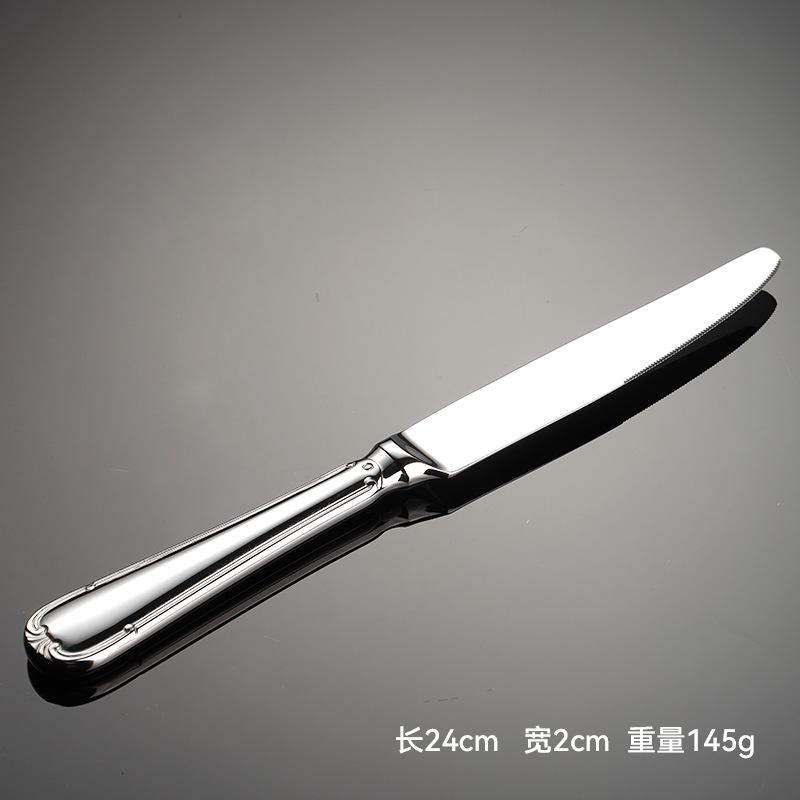 304 stainless steel, forged western lace Garvey knife, fork and spoon hotel restaurant steak knife and fork set