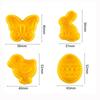 4 sztuk Cookie Stamp foremka do ciastek 3D Cookie tłok Cutter DIY forma do pieczenia wielkanocny królik foremki do ciastek na narzędzia kuchenne