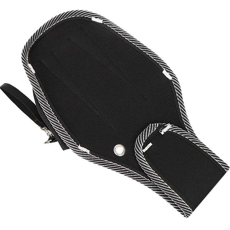 A96I-Canvas Tool Bag Replacement Carpentry Waist Bag Small Black Oxford Cloth Electrician Bag Hardware Tool Waist Bag Belt