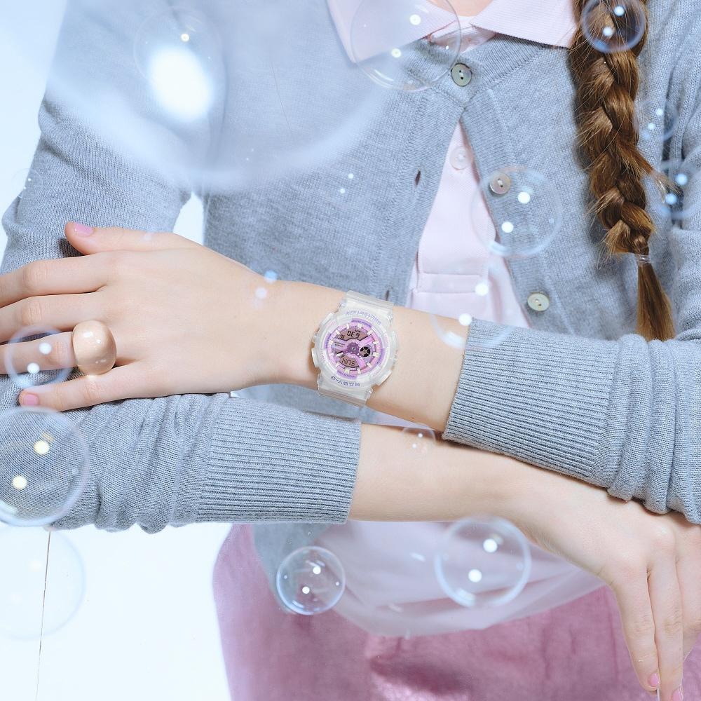 Casio Baby G  Baby Gee  White Ba 110ps 7ajf