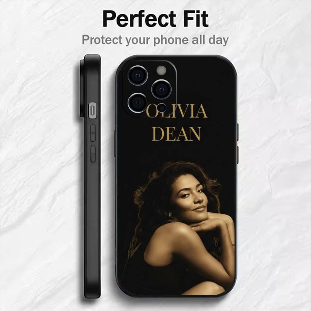SO EASY O-Olivia D-Dean Singer Phone Case For iPhone17,16,15,14,13,12 Plus,Max Soft Silicone Black Cover