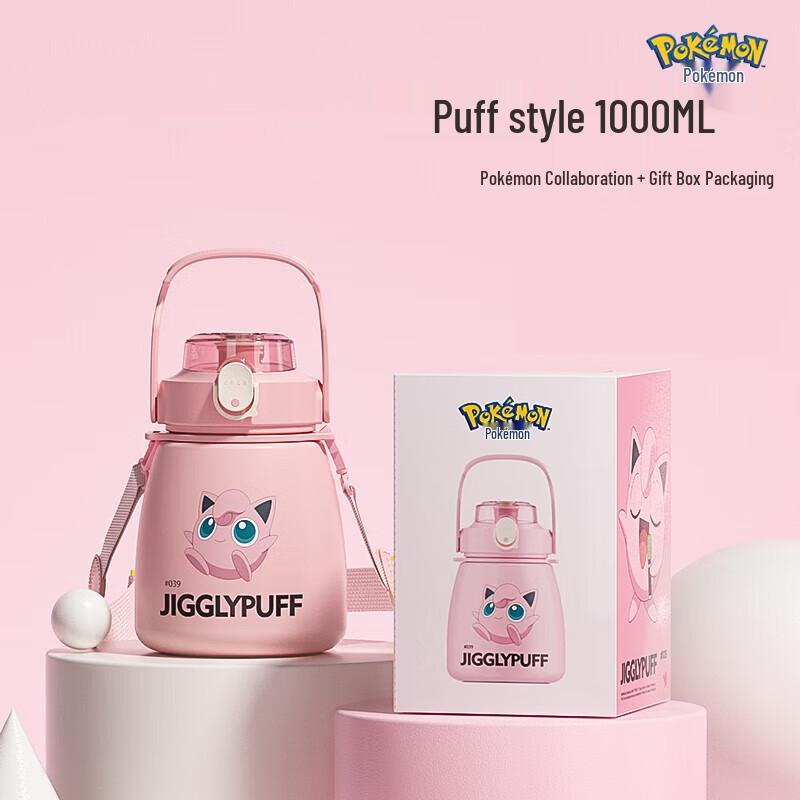Покемон-Жук Jigglypuff 1000 мл Термос из нержавеющей стали 316