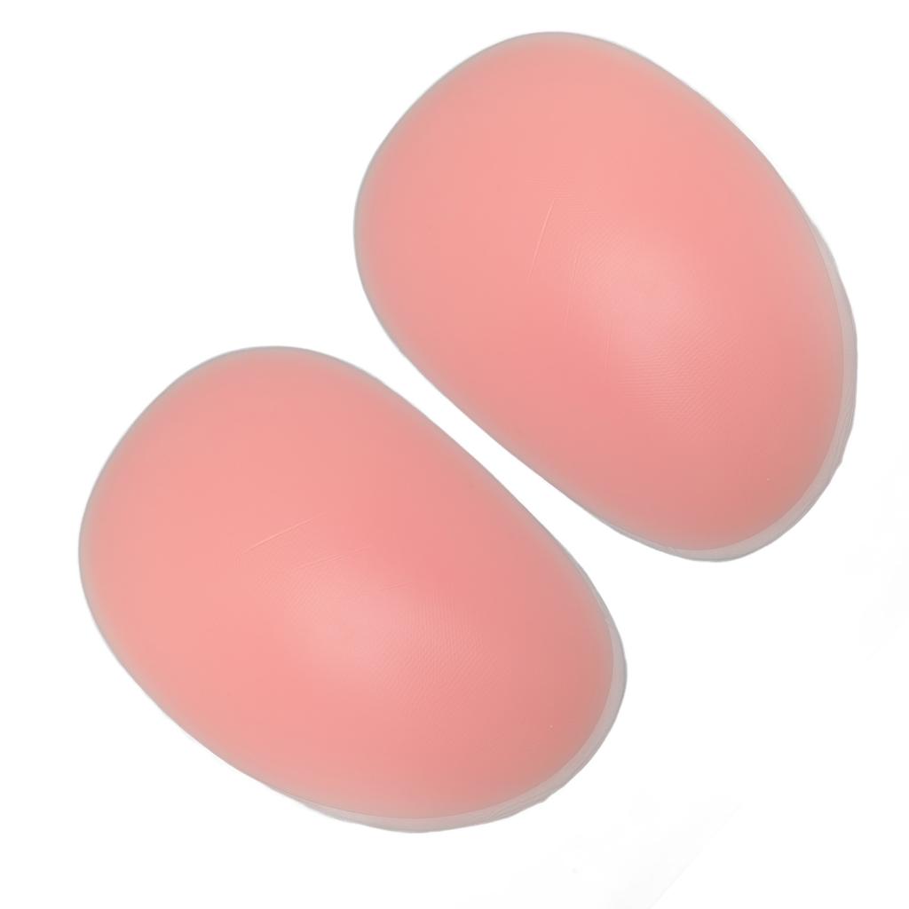 1 Par Silikon Rumpkuddar Tunna Kanter Avtagbar Vaddering Rumpinlägg för Kvinnor Rosa