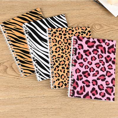 Leopard Print Series Sticker Notebooks A5 Size Double-sided Release Paper Books Tape Sticker Handbook Material Collecting Boos