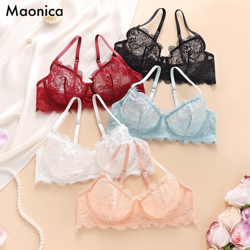 Lenjerie intimă sexy din dantelă pentru femei, sutien push-up cu balene, cupe BC