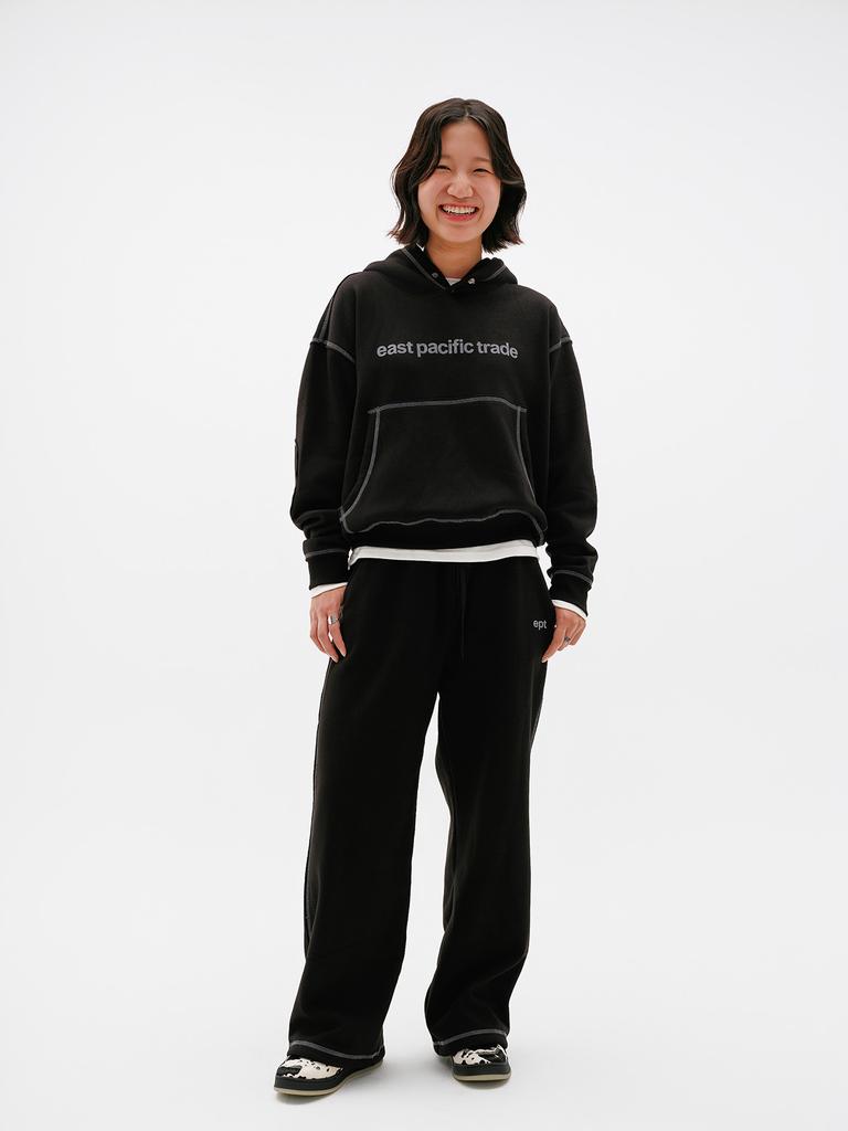 Ipiti Cover Stitch Sweatpants (Black)