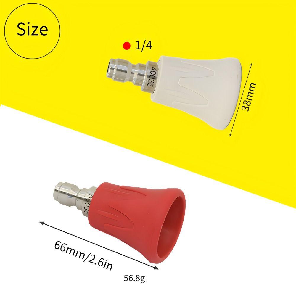Splash Proof Car Wash Nozzle 0° 15° 25° 40° Washer Tips Portable High Pressure Water Spray Nozzle