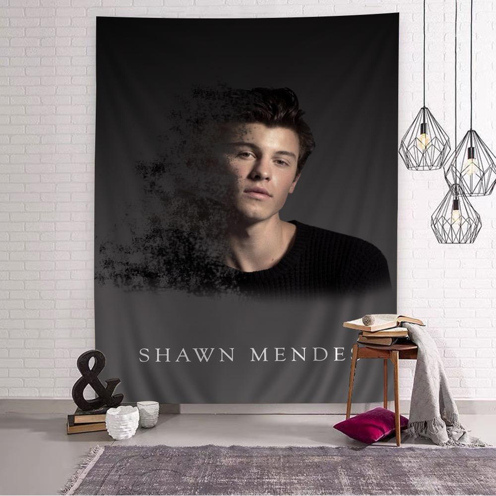 Zpěvák Shawn Mendes Hippie Nástěnné Tapiserie Umění Sci-Fi Místnost Domácí Dekorace Kawaii Dekorace Místnosti