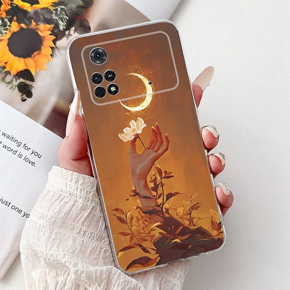 Fashion Painting Case For Xiaomi Poco M4 Pro Soft Silicone TPU Phone Cases For Xiaomi Poco M4 5G M4Pro 5G 4G Back Cover Bumpers
