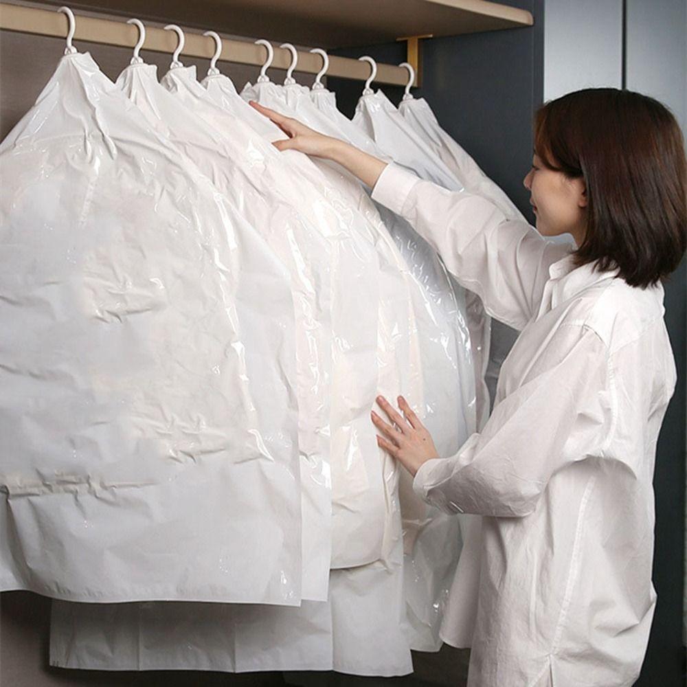 

Прозрачные подвесные вакуумные мешки для хранения одежды Пластиковый шкаф для одежды Сжатый мешок для хранения одежды