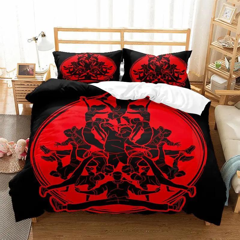 

Luxury Kungfu Design Duvet Cover Set Yin and Yang Bedding Set Chinese Martial Art Boys Full King Size Sports Comforter Cover Set 70x133cm 2pcs