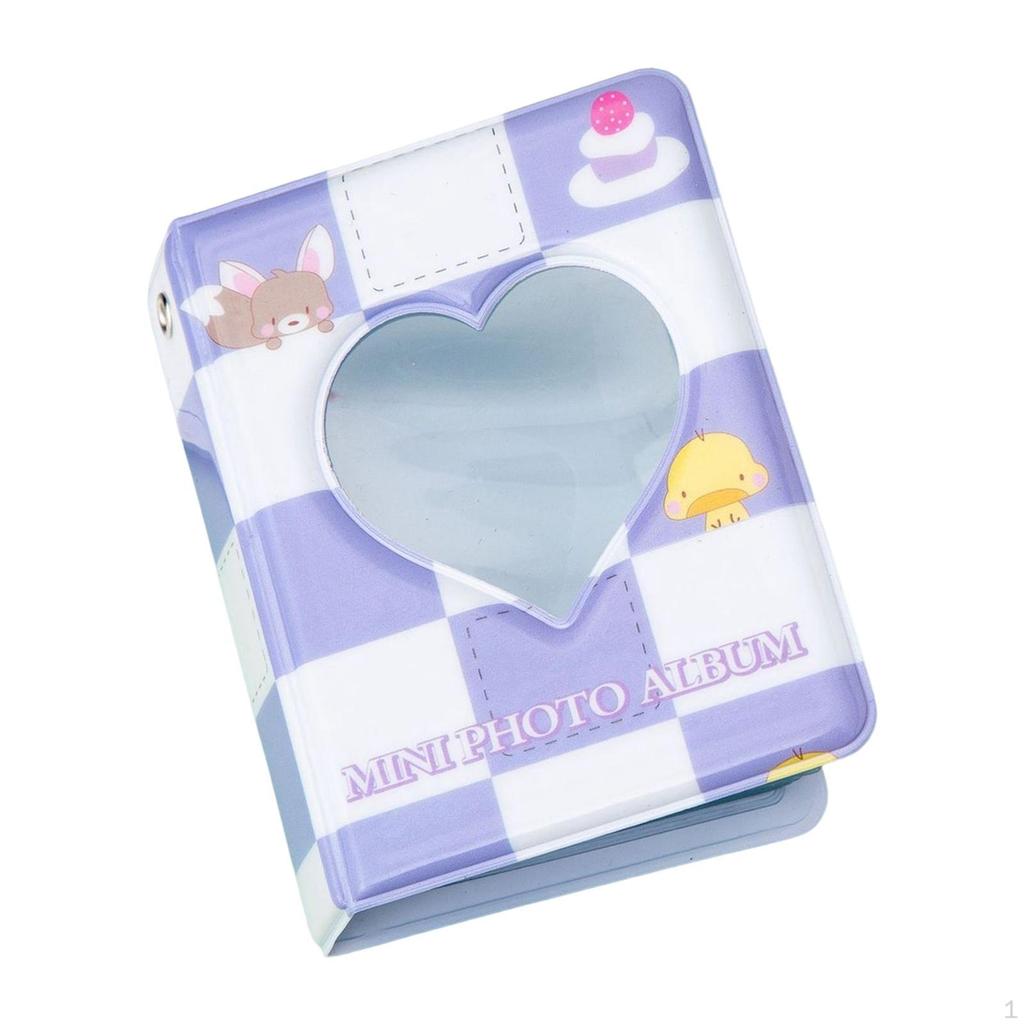 3 inch Card Holder Mini Album for Photos and Cards with 40 Pockets Travel Events