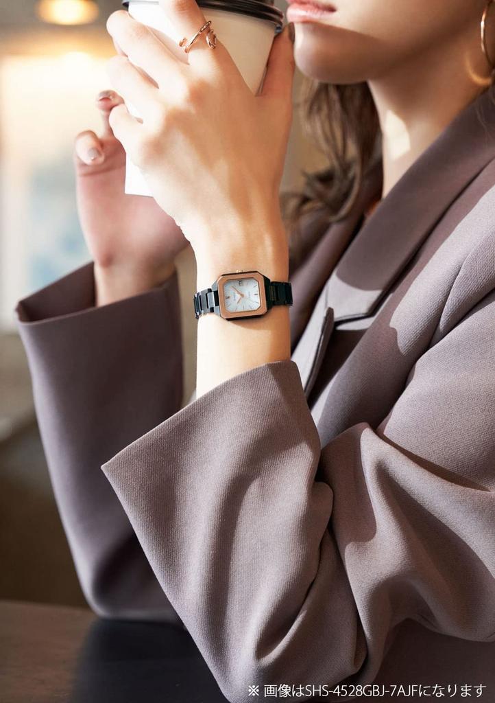 Casio Scene Solar Watch Silver SHS-4528J-7AJF Women's