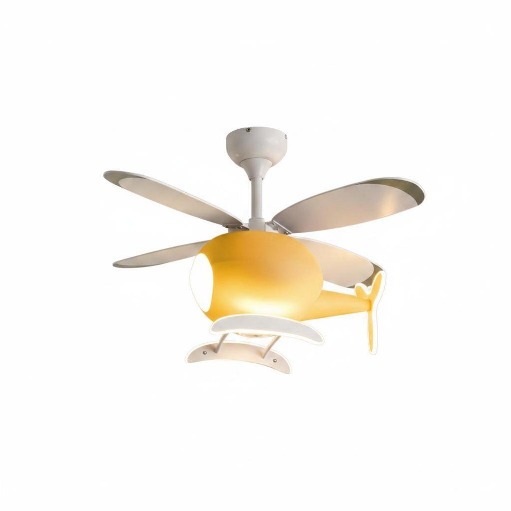 Kids Overhead Fan Light Strong Air Movement Airplane Combined