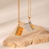 Heart Couple Book Necklace Titanium Steel Couple Text Locket Opening Book Pendant  Female Lady Girl