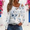 Plus Size Female Long Sleeve Shirt With Chest Hollow Decoration