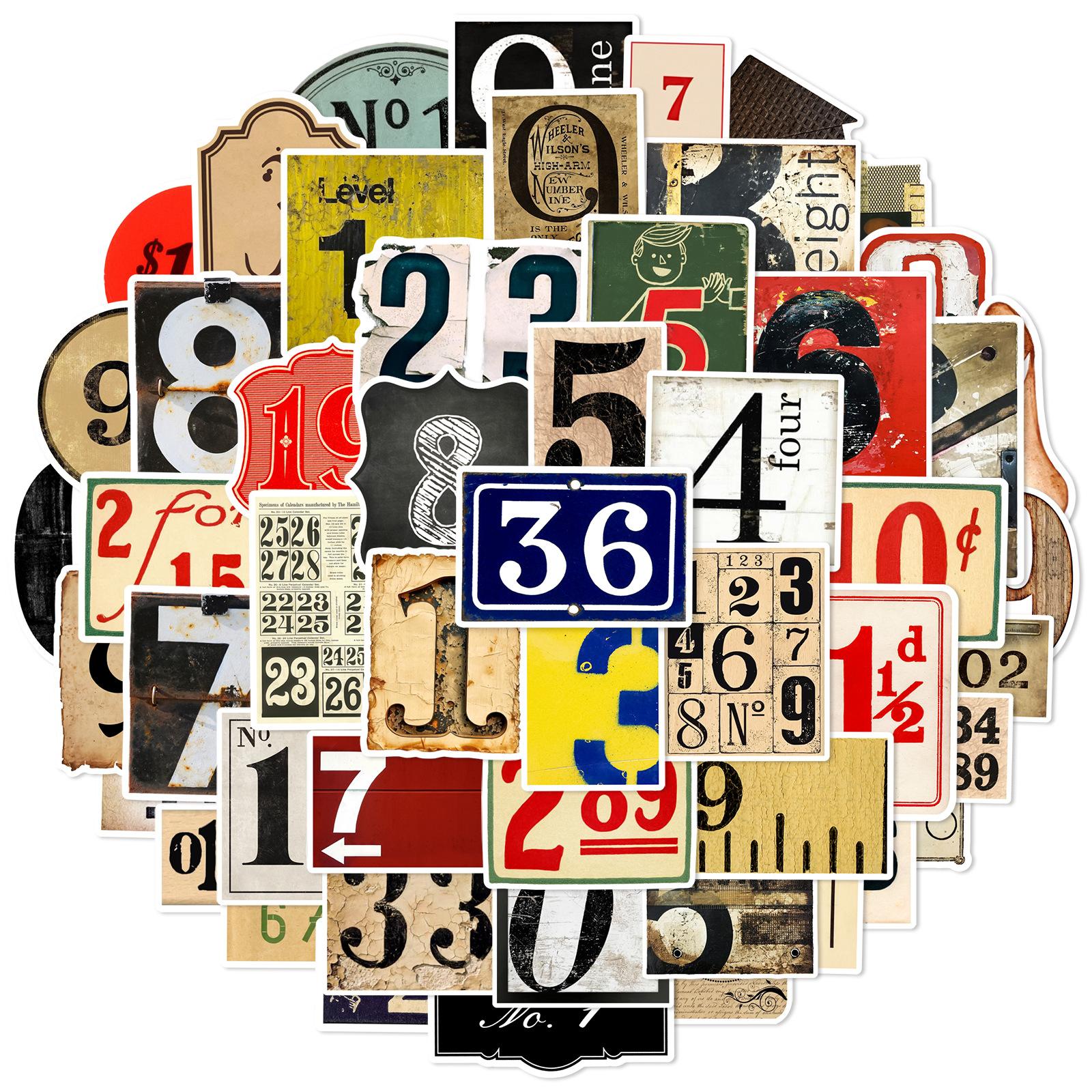 

10/50 шт. Ретро буквы красочные английские буквы наклейки DIY украшения студенческие канцелярские принадлежности блокнот дневник журнал наклейка 10pcs