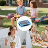 Mittagessenbehälter für Kinder 5 Fächer Snackbox Behälter Auslaufsicher Küchengeschirr für Meer Sommer Pendeln Lange Fahrt