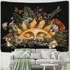 Vintage Psychedelic Mushroom Sun Tapestry Plant Celestial Floral Wall Hanging Hippie Tapiz Dorm Decor18
