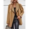 2025 Autumn/Winter Korean Style Women's Double-Sided Wool Coat - Mid-Length, Elegant, Versatile Outerwear