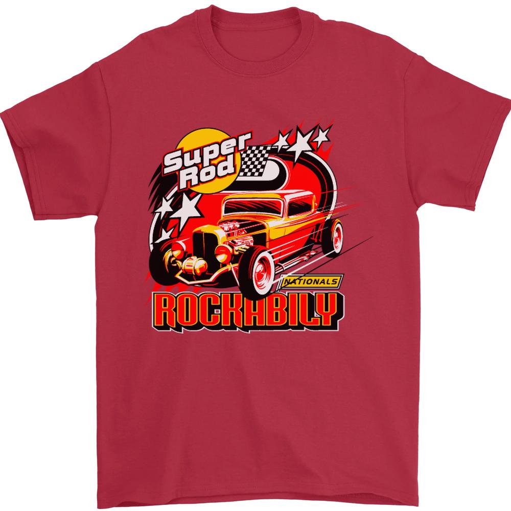 Rockabilly Hot Rod Hotrod Dragster Unisexs TShirt 100 Cotton S