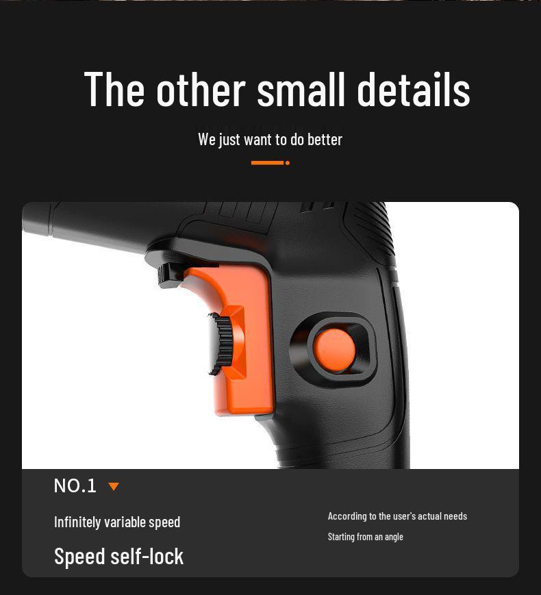 Multi-Functional Electric Impact Drill Set for Wall and Household Use