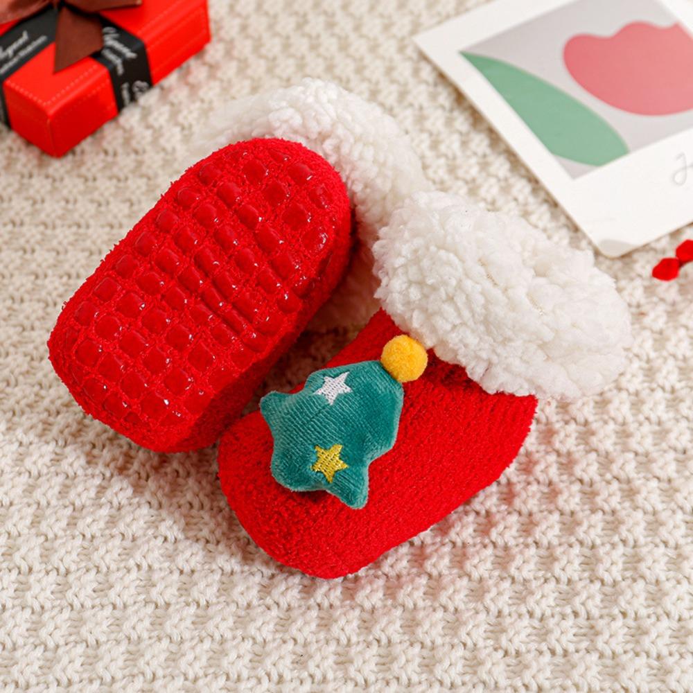 Anti Slip Newborn Floor Sock Soft New Year Toddler Socks Christmas Baby Socks  0-3 Years