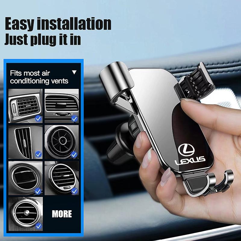 Car Vent GPS Holder Gravity Sensing Auto Grip Phone Holders For Lexus RX300 IS200 IS250 ES350 Ct200h UX250h NX300h RX350 ES300hCE7