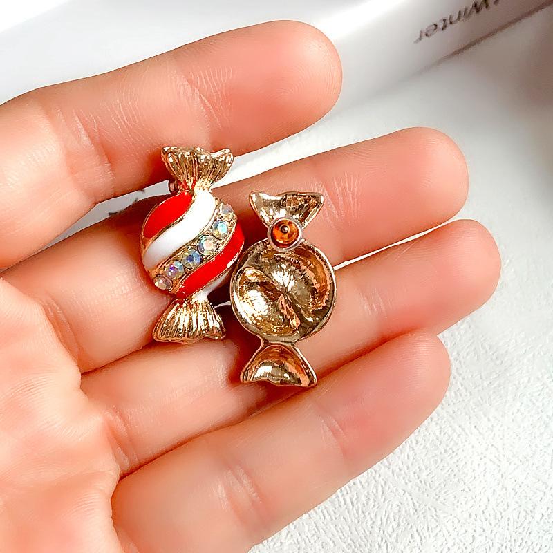 

Милый набор брошей в виде конфет на Хэллоуин с бриллиантами, эмалевыми аксессуарами с кристаллами, брошь, разноцветные бусины, украшение-эмблема для школьной сумки