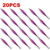 10/20PCS 5.5g/7.5CM Luminous Fishing Bait Octopus Cuttlefish Simulation Squid Hook Fluorescent Fishing Bait Squid Jig For Fishin