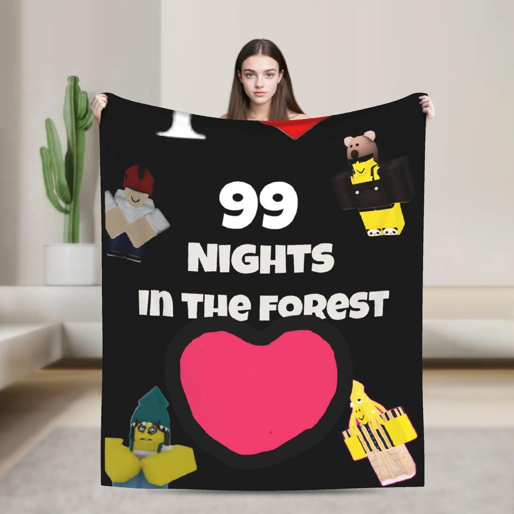 99 Nights in The Forest  Blankets Quality Warm Soft  Throw Blanket Winter Decorative Bedroom Graphic Bedspread
