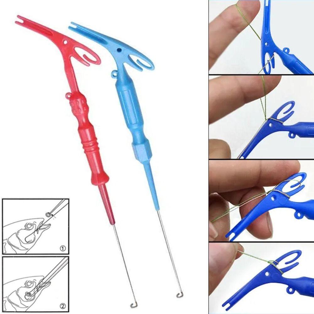 Knotter Fishihing Hook Remover Rybářský vytahovač Muškařské nástroje na vázání uzlů Bezpečnostní vytahovač