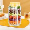 1/2Pcs Salad Storage Jar Food Grade Leakproof Clear Plastic Reusable Salad Jar Food Grade Salad Storage Container