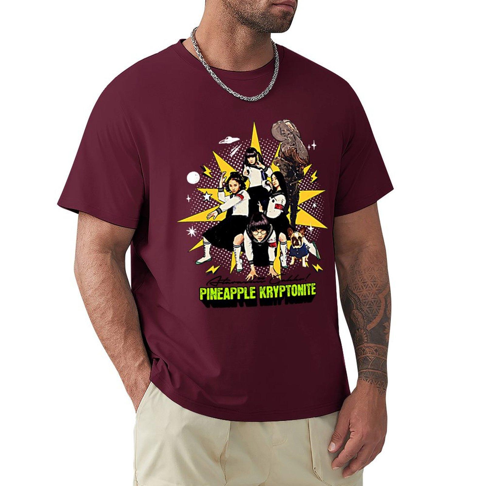 Atarashii Gakko Pineapple Kryptonite Tshirt Kawaii Clothes Graphics Oversized T Shirts For Unisex S