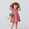 Minibala Girls' Plaid Cotton Vest Dress